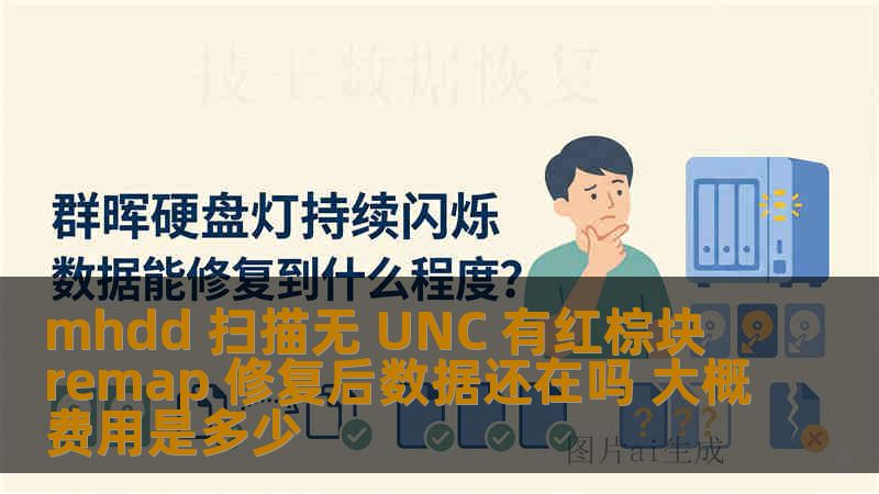 mhdd 扫描无 UNC 有红棕块 remap 修复后数据还在吗 大概费用是多少