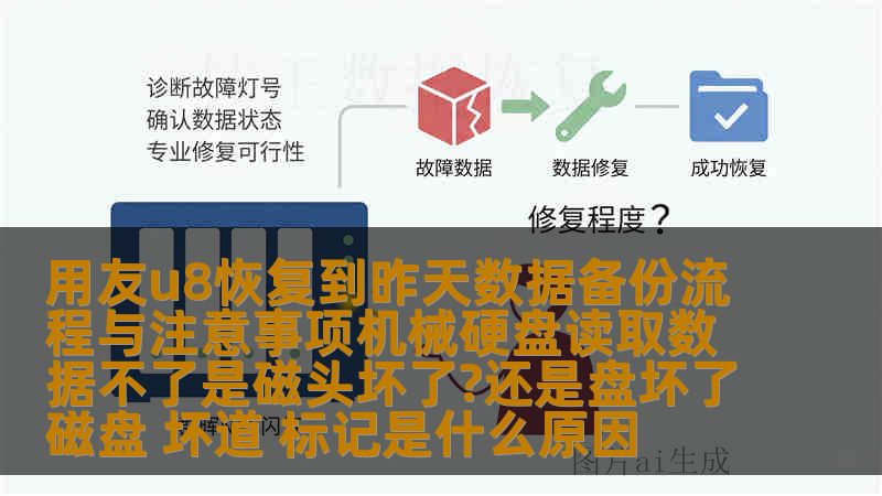 用友u8恢复到昨天数据备份流程与注意事项机械硬盘读取数据不了是磁头坏了?还是盘坏了磁盘 坏道 标记是什么原因