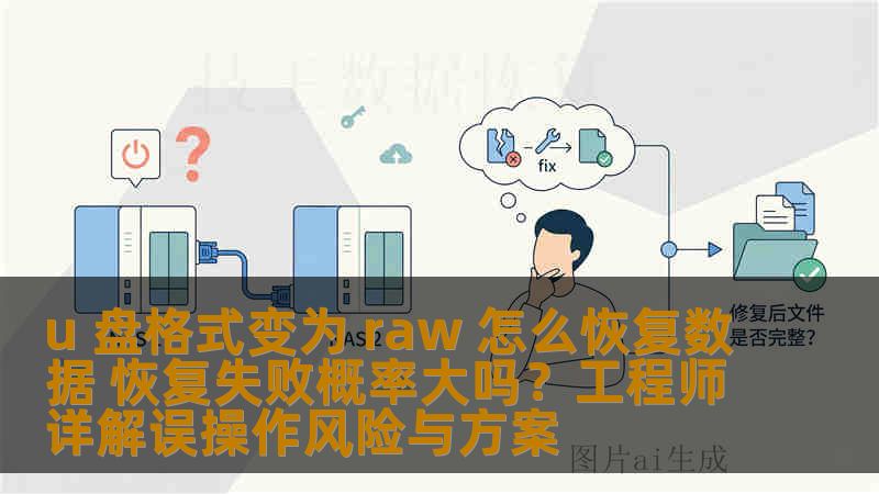 u 盘格式变为 raw 怎么恢复数据 恢复失败概率大吗？工程师详解误操作风险与方案