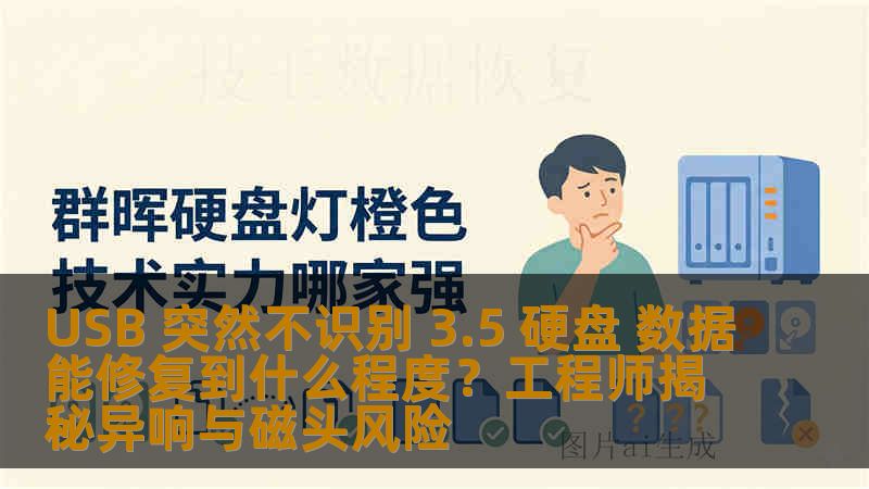 USB 突然不识别 3.5 硬盘 数据能修复到什么程度？工程师揭秘异响与磁头风险