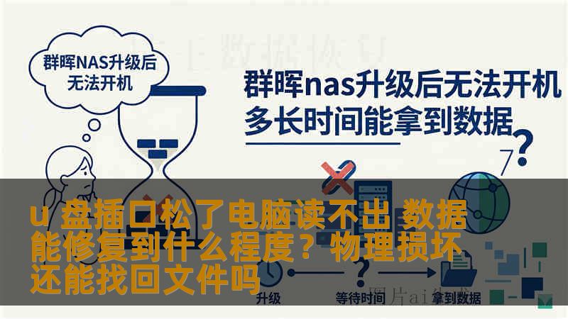 u 盘插口松了电脑读不出 数据能修复到什么程度？物理损坏还能找回文件吗