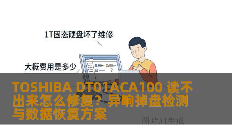 TOSHIBA DT01ACA100 读不出来怎么修复？异响掉盘检测与数据恢复方案
