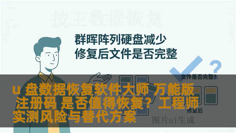 u 盘数据恢复软件大师 万能版 注册码 是否值得恢复？工程师实测风险与替代方案