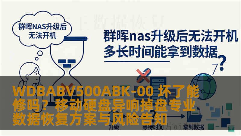 WDBABV500ABK-00 坏了能修吗？移动硬盘异响掉盘专业数据恢复方案与风险告知