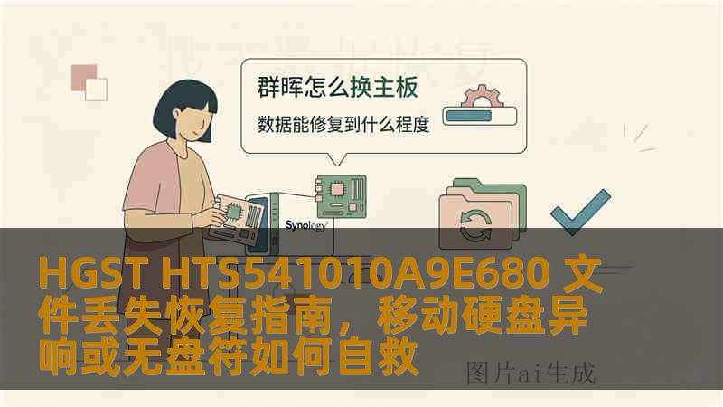 HGST HTS541010A9E680 文件丢失恢复指南，移动硬盘异响或无盘符如何自救
