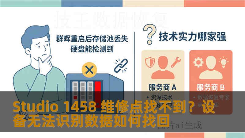 Studio 1458 维修点找不到？设备无法识别数据如何找回