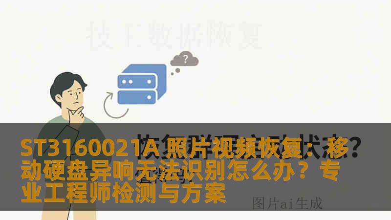 ST3160021A 照片视频恢复：移动硬盘异响无法识别怎么办？专业工程师检测与方案