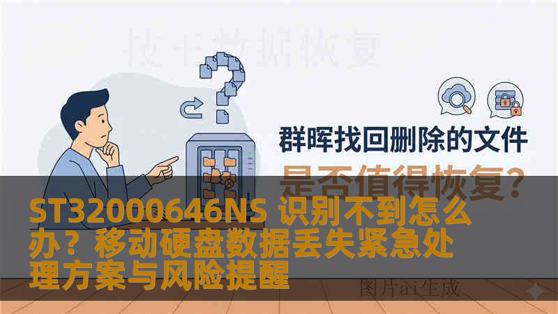 ST32000646NS 识别不到怎么办？移动硬盘数据丢失紧急处理方案与风险提醒