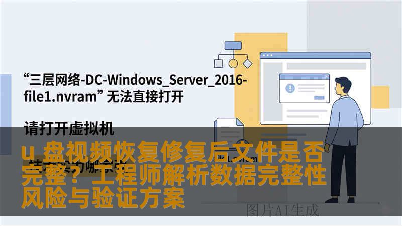 u 盘视频恢复修复后文件是否完整？工程师解析数据完整性风险与验证方案