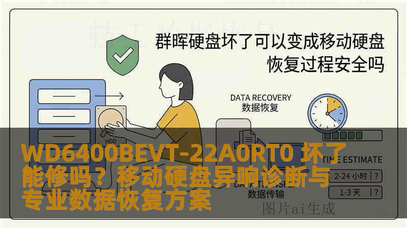 WD6400BEVT-22A0RT0 坏了能修吗？移动硬盘异响诊断与专业数据恢复方案
