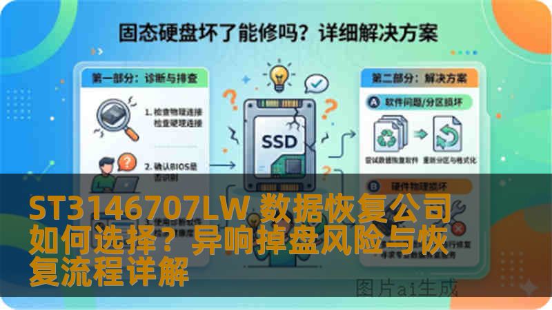 ST3146707LW 数据恢复公司如何选择？异响掉盘风险与恢复流程详解