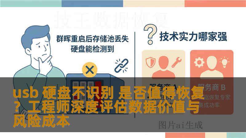 usb 硬盘不识别 是否值得恢复？工程师深度评估数据价值与风险成本