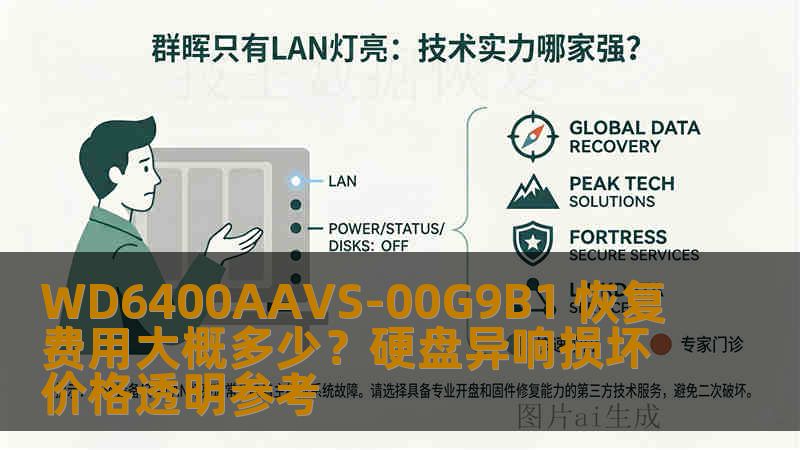 WD6400AAVS-00G9B1 恢复费用大概多少？硬盘异响损坏价格透明参考