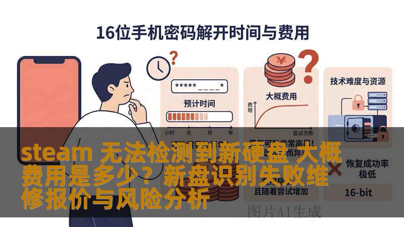 steam 无法检测到新硬盘 大概费用是多少？新盘识别失败维修报价与风险分析