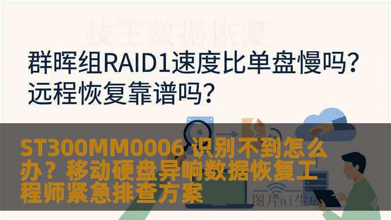 ST300MM0006 识别不到怎么办？移动硬盘异响数据恢复工程师紧急排查方案
