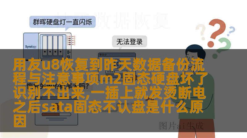 用友u8恢复到昨天数据备份流程与注意事项m2固态硬盘坏了识别不出来,一插上就发烫断电之后sata固态不认盘是什么原因