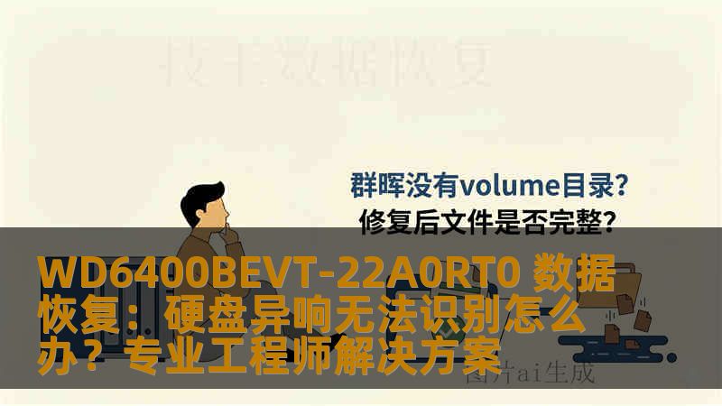 WD6400BEVT-22A0RT0 数据恢复：硬盘异响无法识别怎么办？专业工程师解决方案