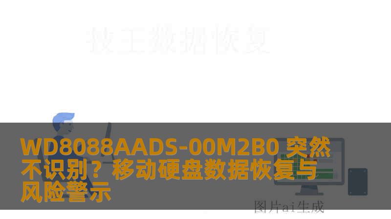 WD8088AADS-00M2B0 突然不识别？移动硬盘数据恢复与风险警示