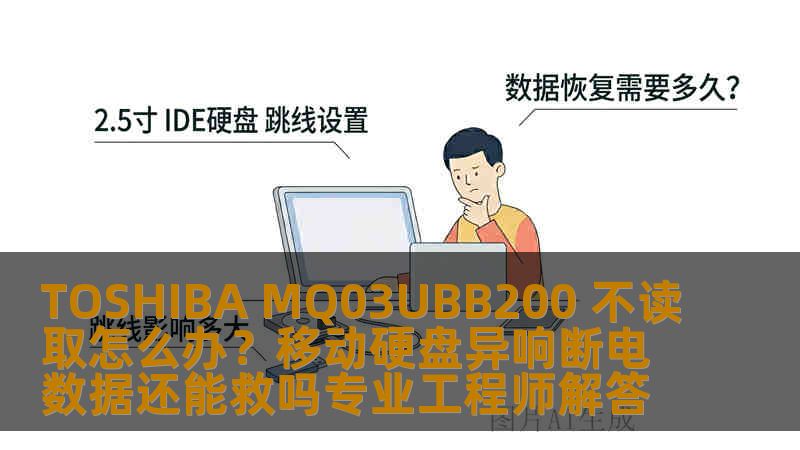 TOSHIBA MQ03UBB200 不读取怎么办？移动硬盘异响断电数据还能救吗专业工程师解答