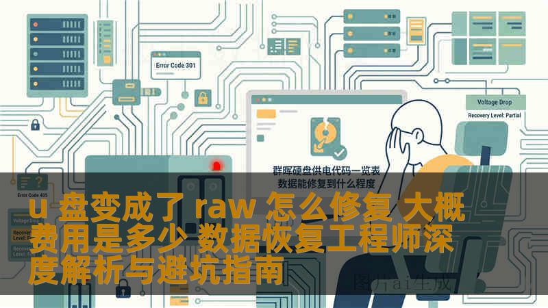 u 盘变成了 raw 怎么修复 大概费用是多少 数据恢复工程师深度解析与避坑指南