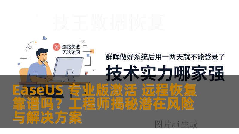 EaseUS 专业版激活 远程恢复靠谱吗？工程师揭秘潜在风险与解决方案