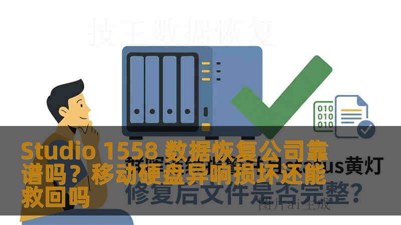 Studio 1558 数据恢复公司靠谱吗？移动硬盘异响损坏还能救回吗