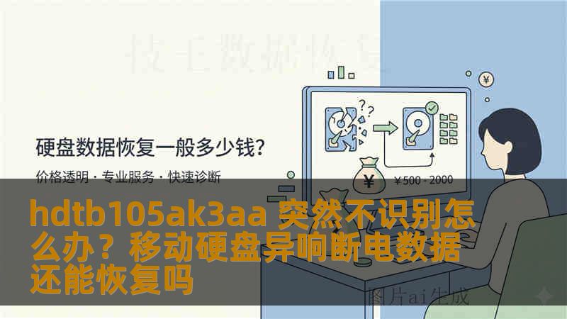 hdtb105ak3aa 突然不识别怎么办？移动硬盘异响断电数据还能恢复吗