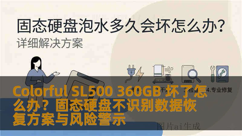 Colorful SL500 360GB 坏了怎么办？固态硬盘不识别数据恢复方案与风险警示
