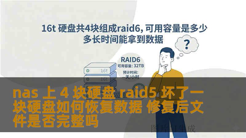 nas 上 4 块硬盘 raid5 坏了一块硬盘如何恢复数据 修复后文件是否完整吗