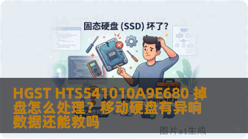 HGST HTS541010A9E680 掉盘怎么处理？移动硬盘有异响数据还能救吗