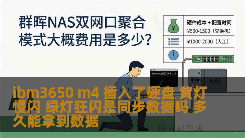 ibm3650 m4 插入了硬盘 黄灯慢闪 绿灯狂闪是同步数据吗 多久能拿到数据
