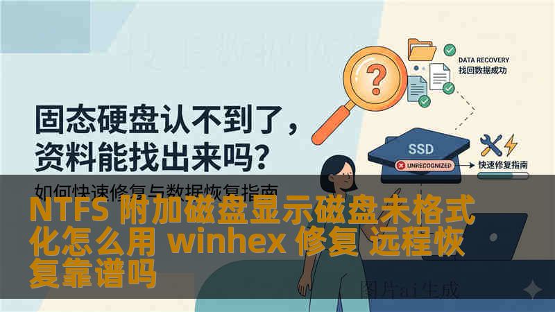 NTFS 附加磁盘显示磁盘未格式化怎么用 winhex 修复 远程恢复靠谱吗
