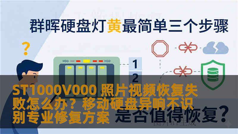 ST1000V000 照片视频恢复失败怎么办？移动硬盘异响不识别专业修复方案