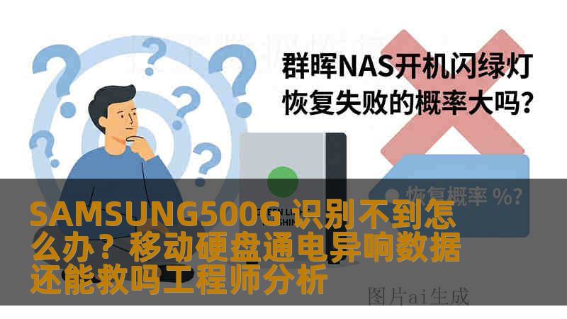 SAMSUNG500G 识别不到怎么办？移动硬盘通电异响数据还能救吗工程师分析