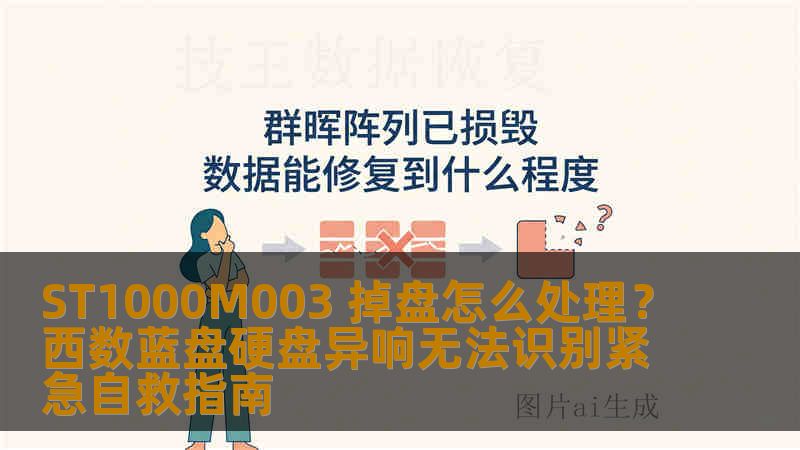 ST1000M003 掉盘怎么处理？西数蓝盘硬盘异响无法识别紧急自救指南