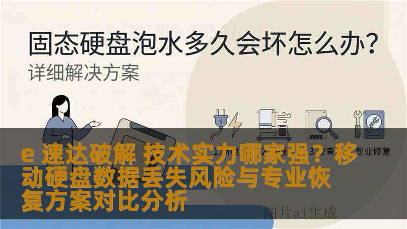 e 速达破解 技术实力哪家强？移动硬盘数据丢失风险与专业恢复方案对比分析