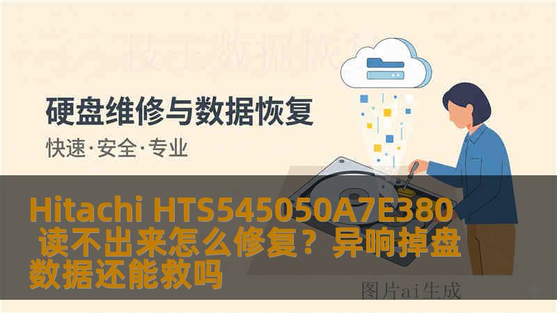 Hitachi HTS545050A7E380 读不出来怎么修复？异响掉盘数据还能救吗