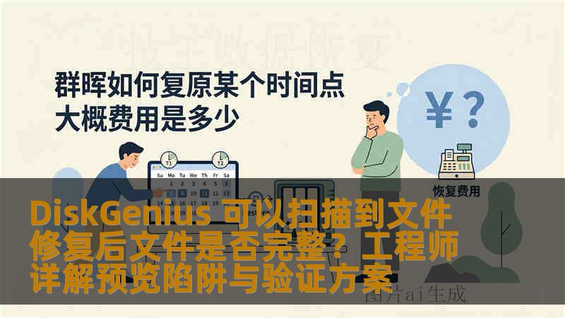 DiskGenius 可以扫描到文件 修复后文件是否完整？工程师详解预览陷阱与验证方案