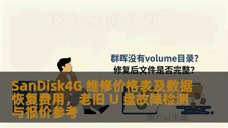 SanDisk4G 维修价格表及数据恢复费用，老旧 U 盘故障检测与报价参考