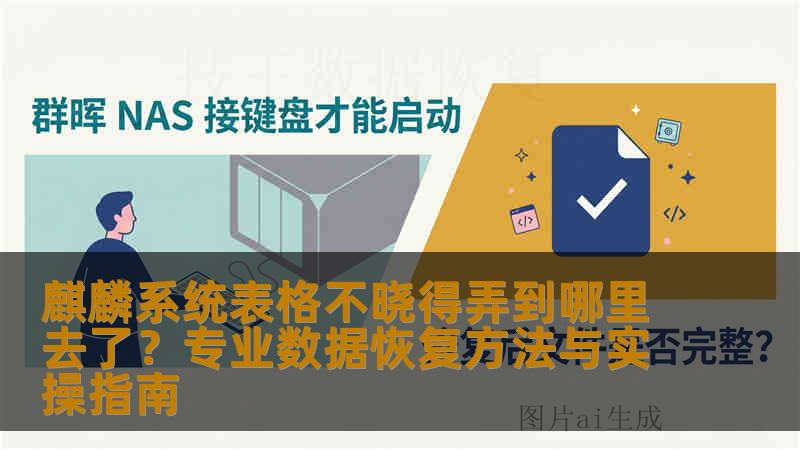 麒麟系统表格不晓得弄到哪里去了？专业数据恢复方法与实操指南