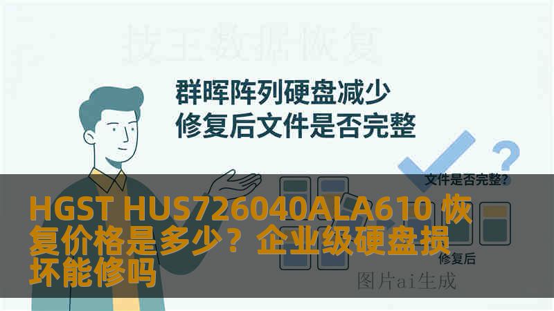 HGST HUS726040ALA610 恢复价格是多少？企业级硬盘损坏能修吗