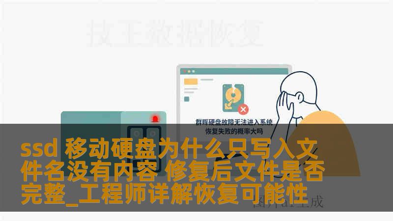 ssd 移动硬盘为什么只写入文件名没有内容 修复后文件是否完整_工程师详解恢复可能性