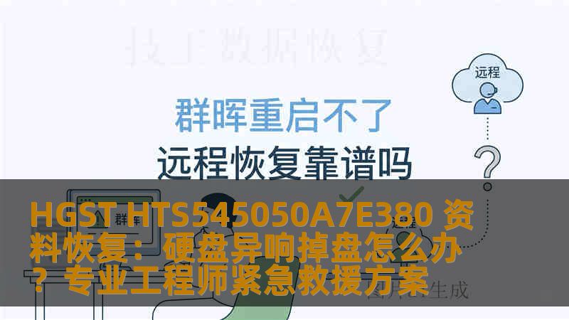 HGST HTS545050A7E380 资料恢复：硬盘异响掉盘怎么办？专业工程师紧急救援方案