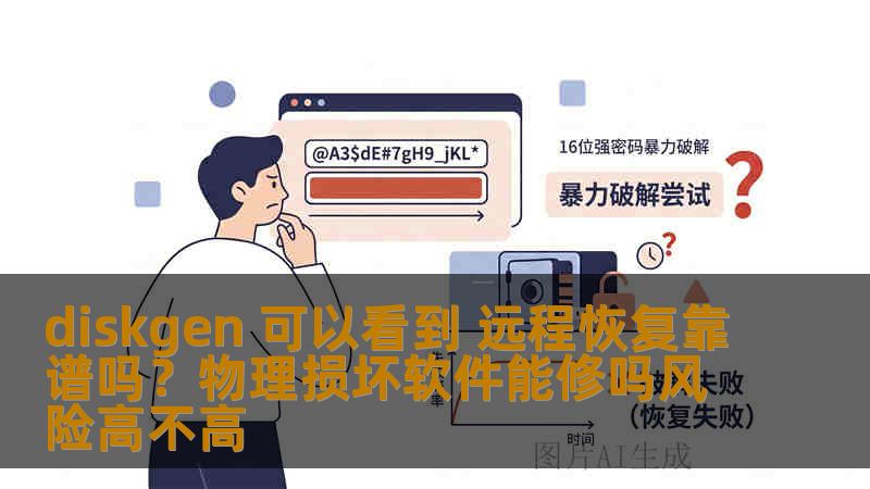 diskgen 可以看到 远程恢复靠谱吗？物理损坏软件能修吗风险高不高