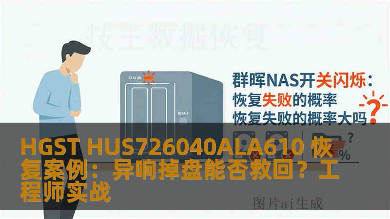 HGST HUS726040ALA610 恢复案例：异响掉盘能否救回？工程师实战