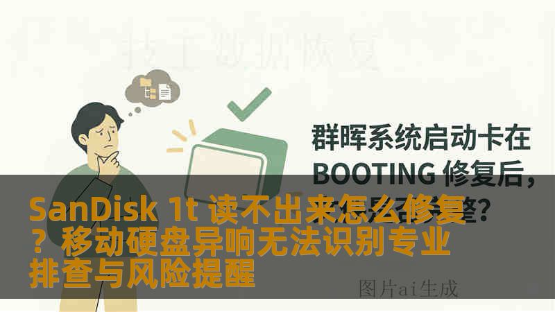 SanDisk 1t 读不出来怎么修复？移动硬盘异响无法识别专业排查与风险提醒