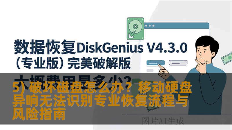 5) 破坏磁盘怎么办？移动硬盘异响无法识别专业恢复流程与风险指南