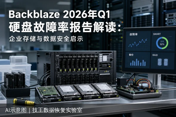 Backblaze 2026年Q1硬盘故障率报告解读：企业存储与数据安全启示相关技术示意图1