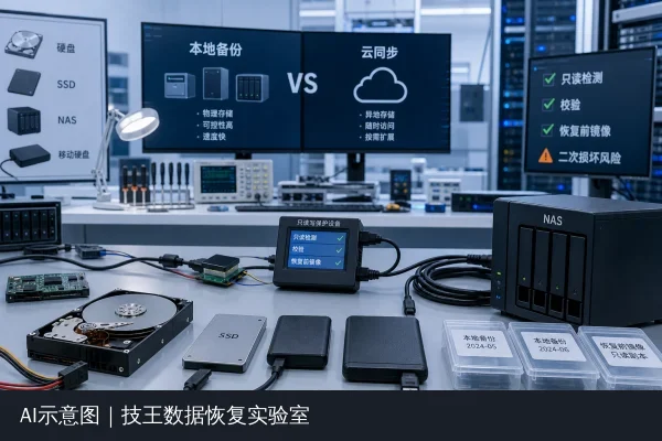 电脑备份与云存储有什么区别？如何正确选择与避免数据二次损坏相关技术示意图1