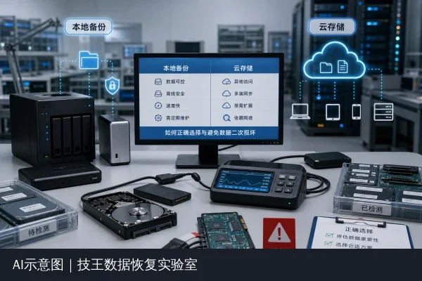 电脑备份与云存储有什么区别？如何正确选择与避免数据二次损坏相关技术示意图3